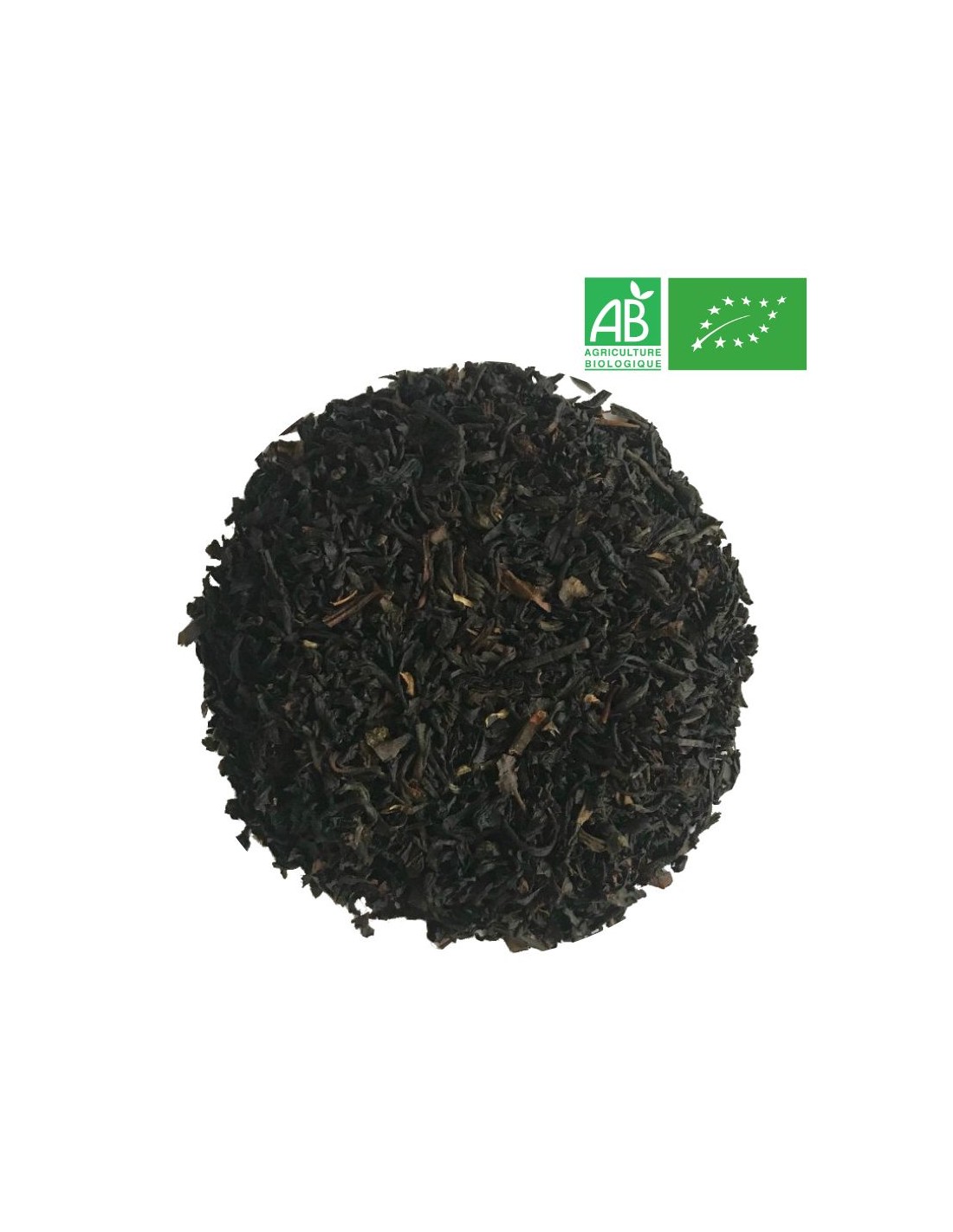 Thé noir VANILLE bio, feuilles de thé en vrac - coupe fine spéciale
