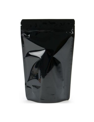 Sachet Noir Brillant 250gr - Doypack Large - Grossiste-Thé.com - Emballage