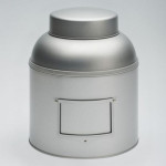 Boite à thé - Boite métal grise - Boite 1,5kg