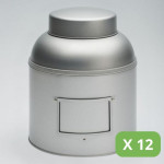 Pack Boite à thé - Boite métal grise - Boite 1,5kg
