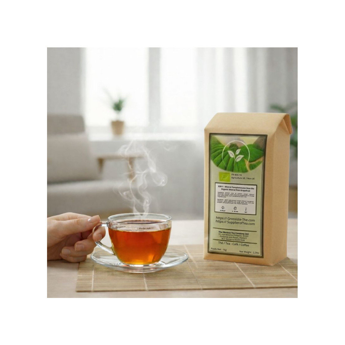 Mistral Pamplemousse Rose Grossiste Infusion Bio - Sachet 1kg